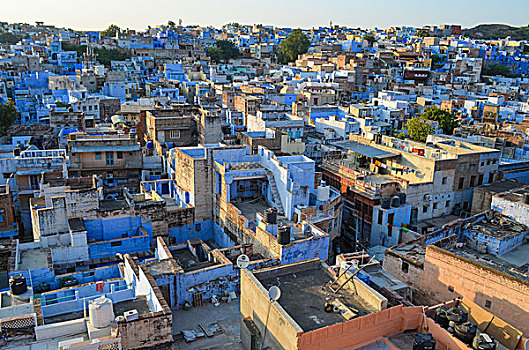 风景,屋顶,印度