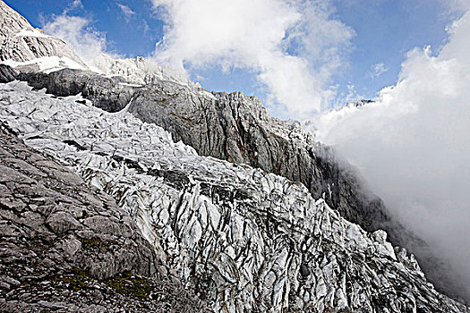 冰河,玉龙雪山,丽江,中国