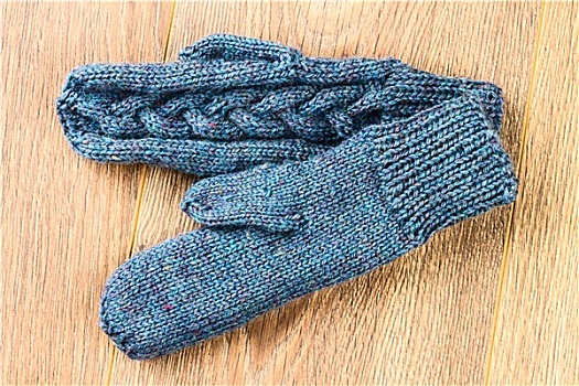灰色,编织品,连指手套