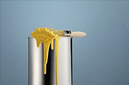 建筑,修葺,工具,彩色,色彩,上色,黃色,特寫,橫圖,無人,靜物,照片