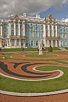 俄罗斯,彼得斯堡,威尼斯,北方,城堡,宫殿,18世纪,世纪,公园,地面,大理石