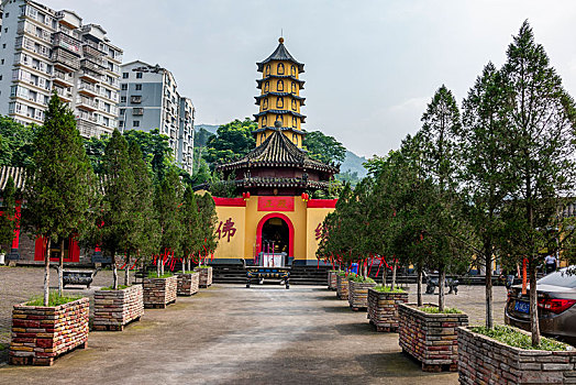 重庆涪陵美心红酒小镇西普陀寺