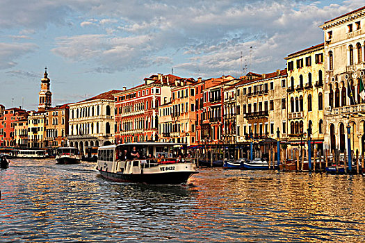 运河,大运河,靠近,圣马科,地区,威尼斯,世界遗产,威尼西亚,意大利,欧洲