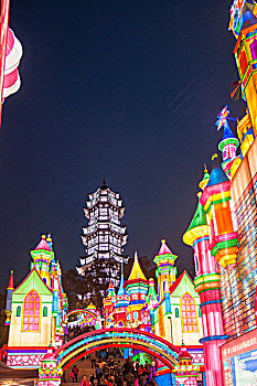 第十九届自贡国际恐龙灯会,开心城堡,主景区