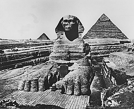 吉萨金字塔,狮身人面像,20年代