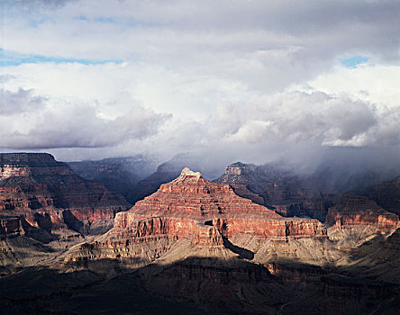 大峡谷国家公园,风暴,上方,沙岩构造,大峡谷,大幅,尺寸
