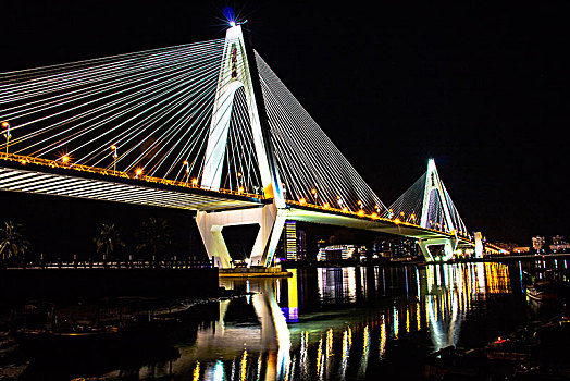 世纪大桥夜景