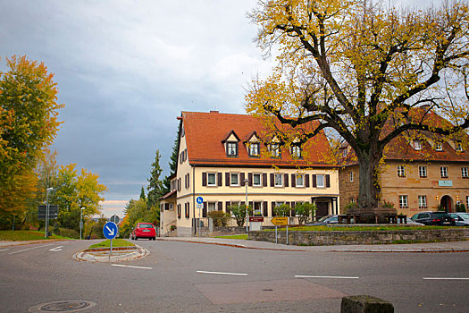 德国罗腾堡童话镇城市中古老的街道