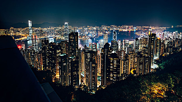 香港太平山顶夜景