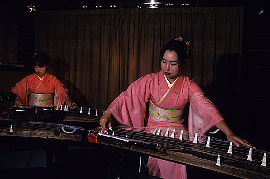 日本,豎琴,表演