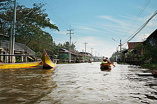 丹能沙朵水上市场,泰国