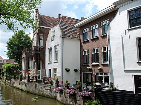 房子,运河,荷兰