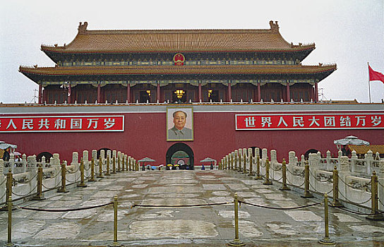 北京天安门和金水桥