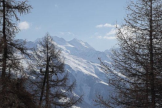 山,阿尔卑斯山,瓦莱,瑞士
