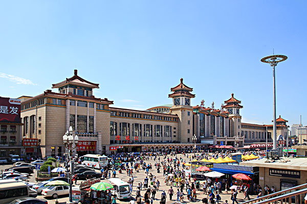 北京火车站全景图片图片