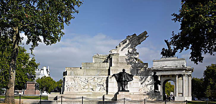 皇家,火炮,纪念,海德公园,角,伦敦