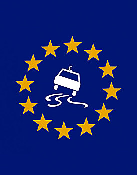 欧元符号,滑动,汽车,标识,星,欧盟,象征,危机,欧洲货币联盟