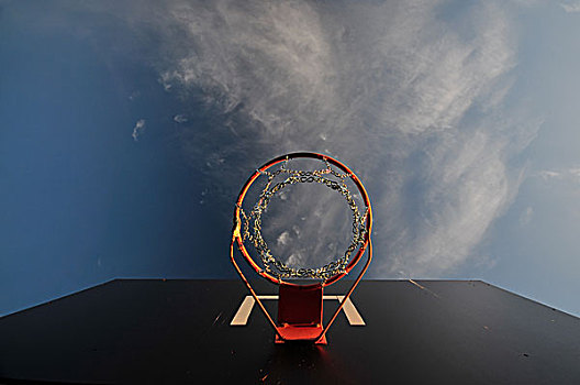 篮球,户外,天空,云
