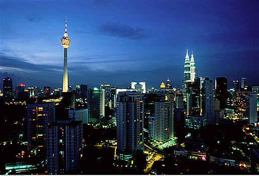 吉隆坡,塔,双子塔,马来西亚