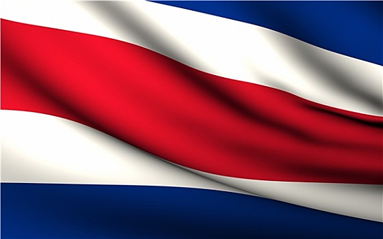 飞,旗帜,哥斯达黎加,国家,收集