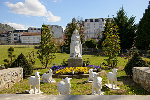 雕塑,圣母,卢尔德