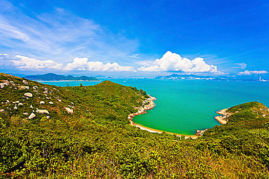 香港,山,海边风景