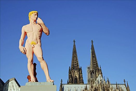 米开朗基罗,大卫雕像,雕塑,科隆,北莱茵威斯特伐利亚,德国