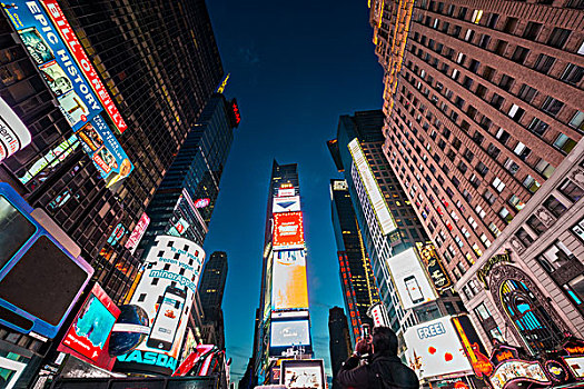 纽约,美国,十二月,时代广场,市区,曼哈顿