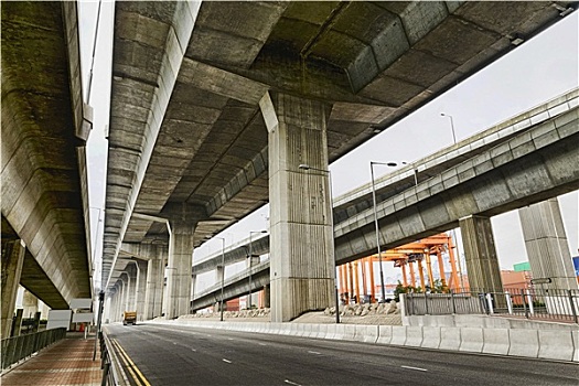 空,沥青,道路,新,高速公路,线条