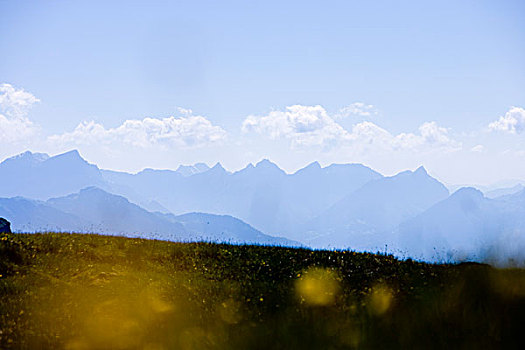 山,草地