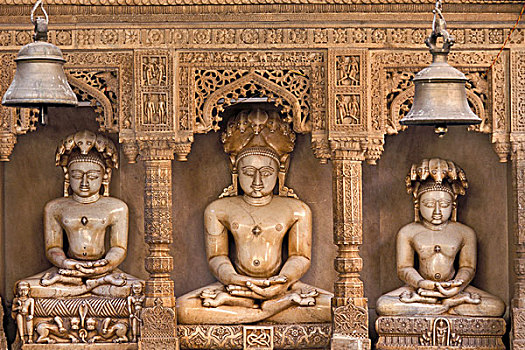 大理石,雕塑,靠近,斋浦尔,拉贾斯坦邦,印度,亚洲