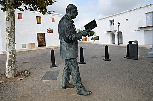 纪念建筑,伊比萨岛,巴利阿里群岛,西班牙,欧洲