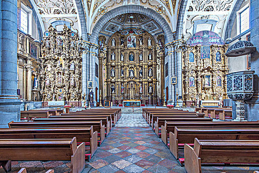 墨西哥,柏布拉,圣多明各,教堂,17世纪,大幅,尺寸