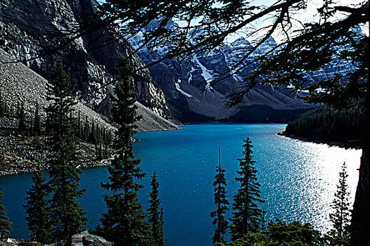 湖,加拿大,落基山脉