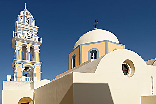 罗马天主教,教堂,圣托里尼岛,爱琴海,基克拉迪群岛,爱琴海岛屿,希腊