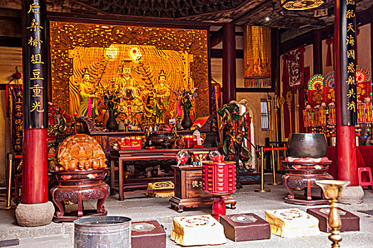 福建福洲三坊七巷的門庭內(nèi)裝飾