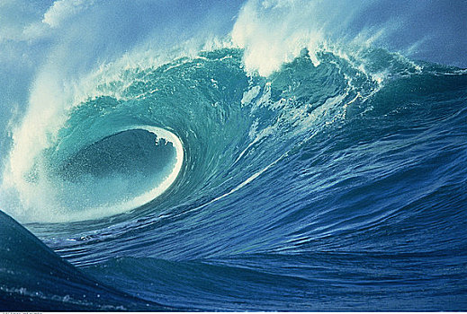碰撞,波浪,北岸,夏威夷,美国