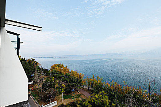 四川西昌邛海,淡水湖,酒店海景房