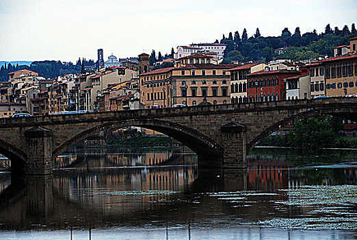 桥,上方,阿诺河,佛罗伦萨,意大利