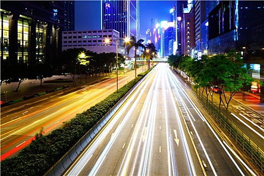 忙碌,城市交通,道路,夜晚