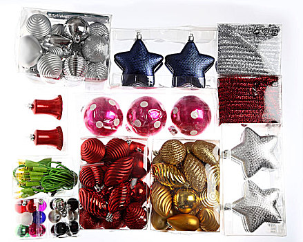 圣诞装饰,圣诞树球,透明,包装