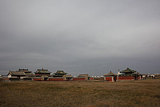 寺庙,寺院,庙宇,建筑物,红色,红墙