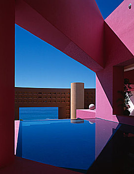 里贾纳,酒店,墨西哥,游泳池,抽象