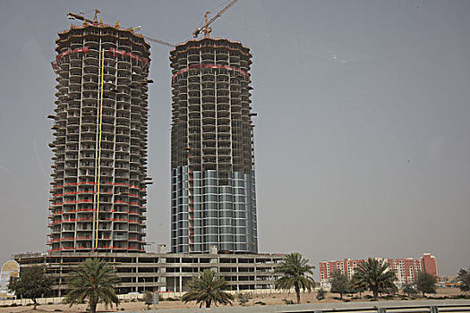 迪拜城市建筑物