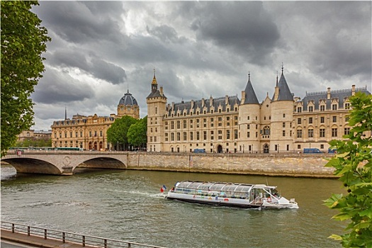 塞纳河,巴黎古监狱,巴黎,法国