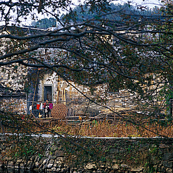 乡村民居场景