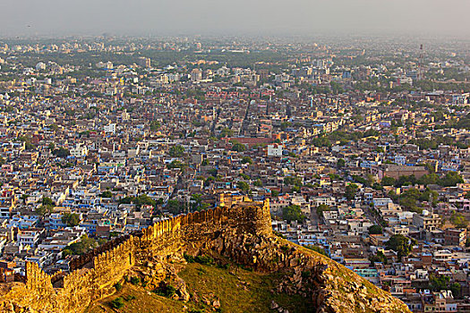 堡垒,城市,斋浦尔,拉贾斯坦邦,印度