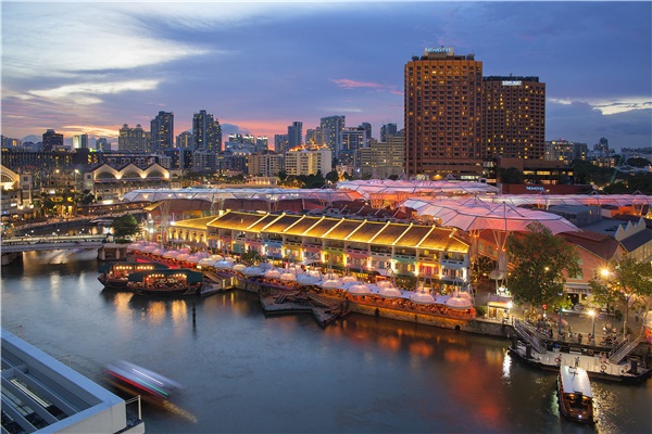 新加坡,克拉码头,日落