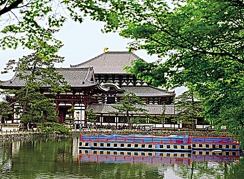 木质,建筑,奈良,日本