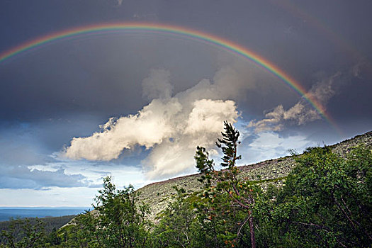 彩虹,国家公园,达拉那,瑞典,斯堪的纳维亚,欧洲